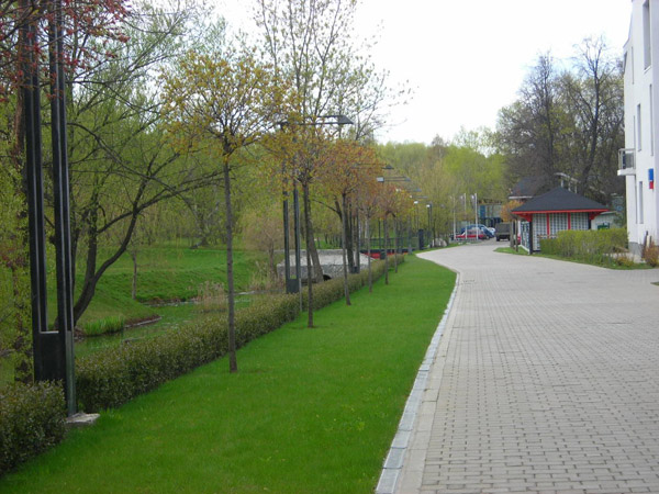 Мощение дорожек с укладкой на готовое основание